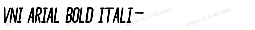VNI Arial Bold Itali字体转换